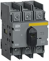 Выключатель-разъединитель модульный 3п 63А ВРМ-2 | код MVR20-3-063 | IEK